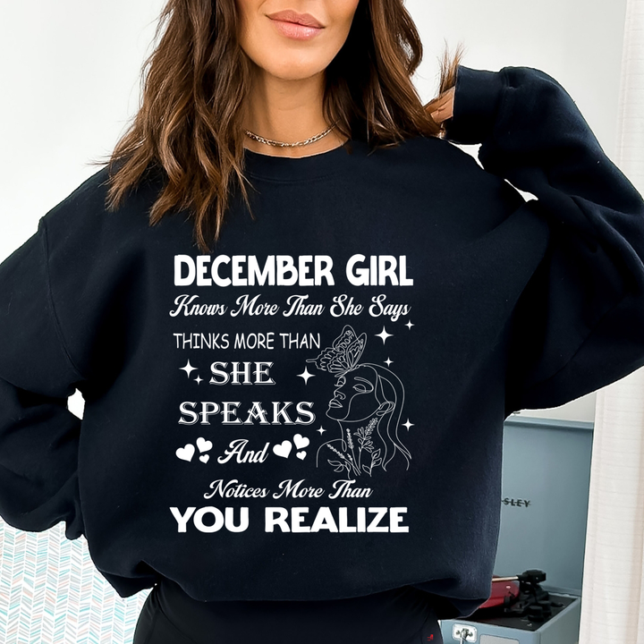 December Girl Notice More Than You Realize  - Cozy & Soft.