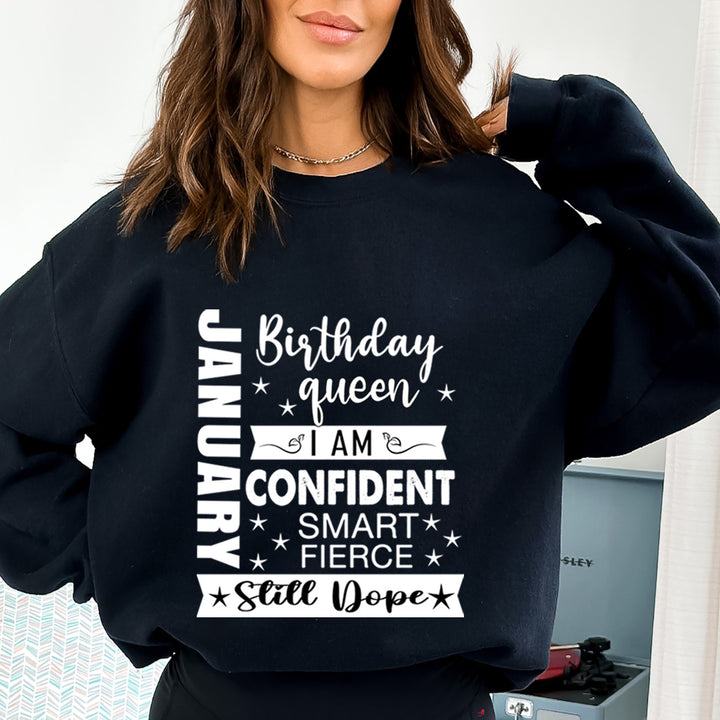 January Birthday Queen - Sweatshirt & Hoodie