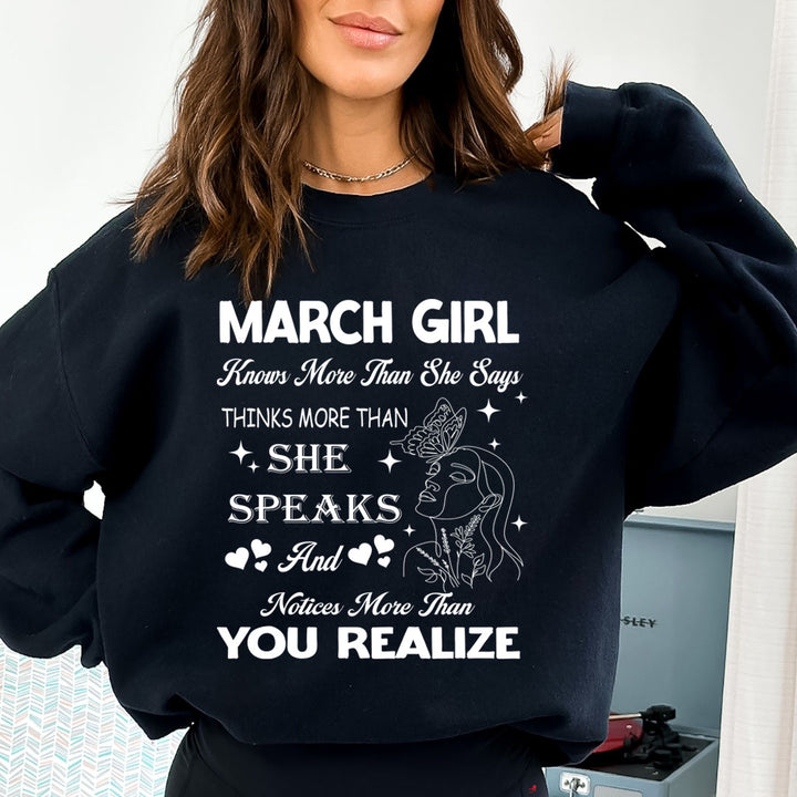 March Girl Notice More Than You Realize  - Cozy & Soft.