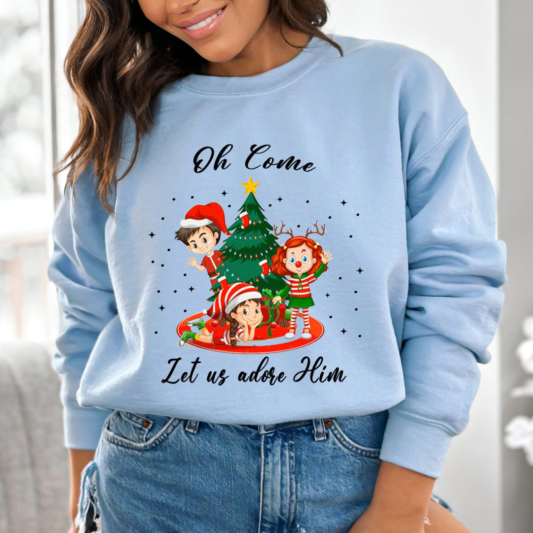 Oh Come Let Us Adore Him - Sweatshirt & Hoodie