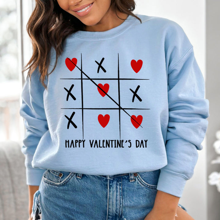 Happy Valentine's Day Heart And Cross design  - Sweatshirt & Hoodie