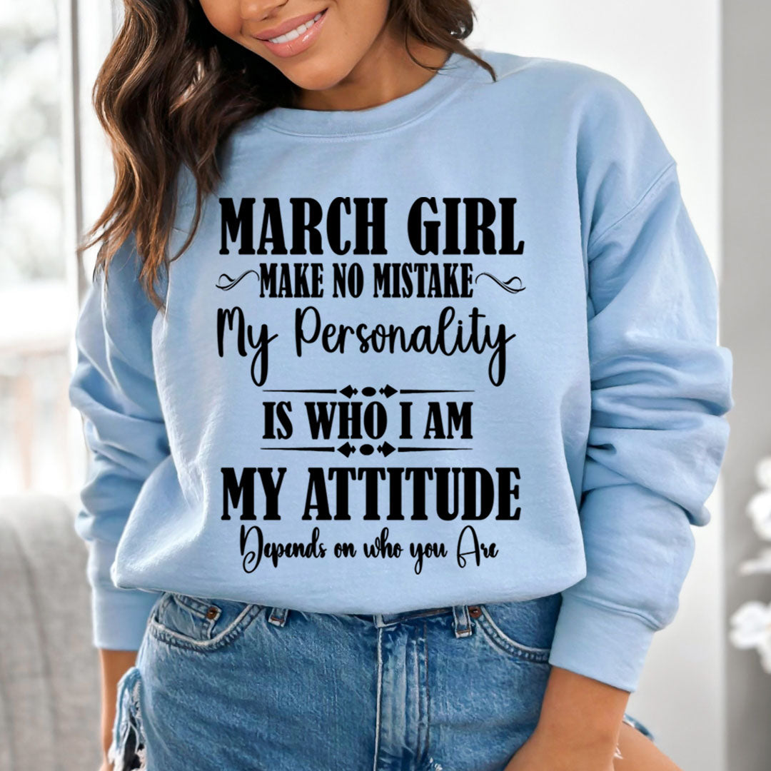 March Girl Make No Mistake - Cozy & Soft.