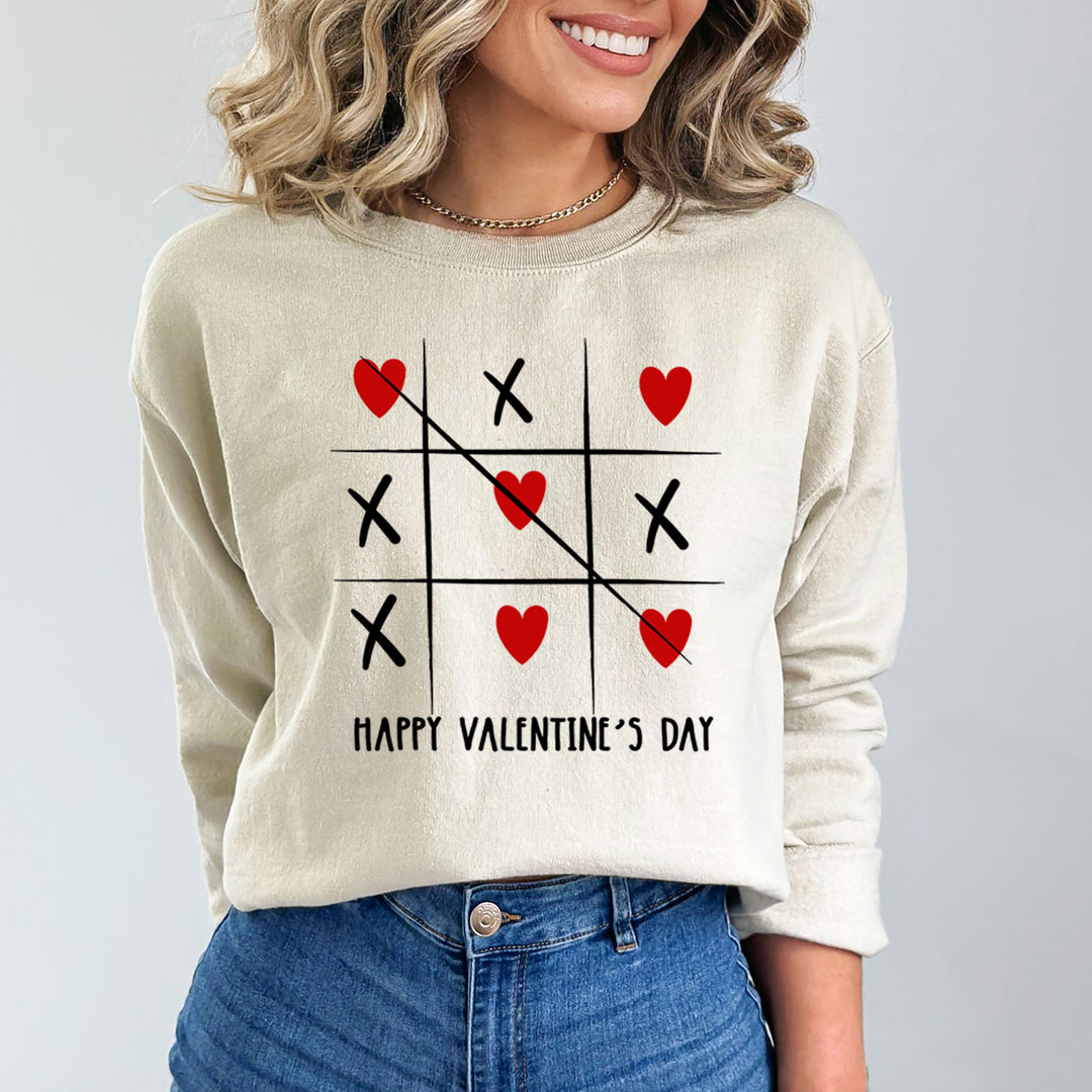 Happy Valentine's Day Heart And Cross design  - Sweatshirt & Hoodie