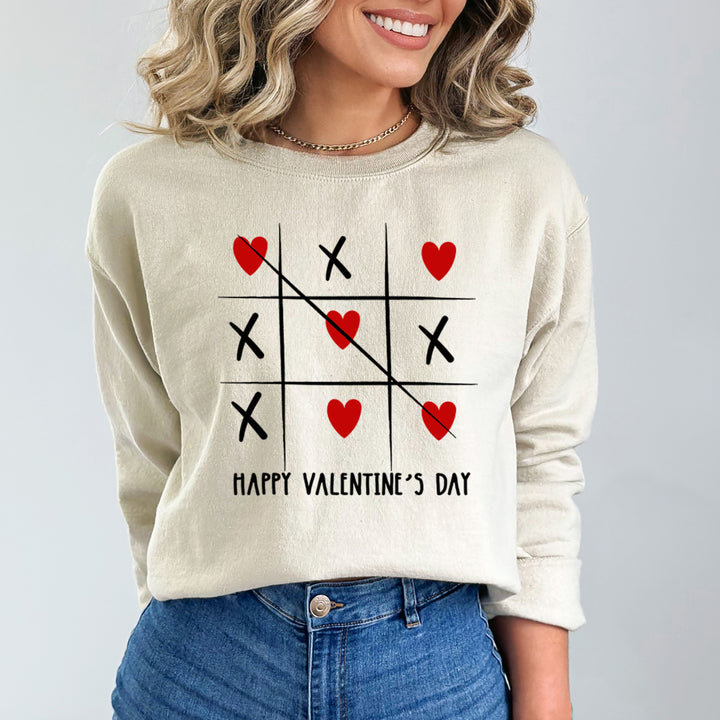 Happy Valentine's Day Heart And Cross design  - Sweatshirt & Hoodie