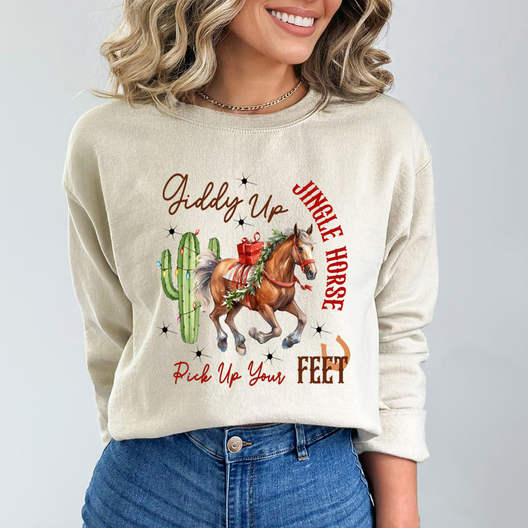 Giddy Up Jingle Horse - Sweatshirt & Hoodie