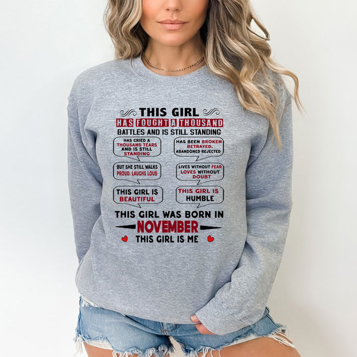 This Girl Was Born In November - Sweatshirt & Hoodie