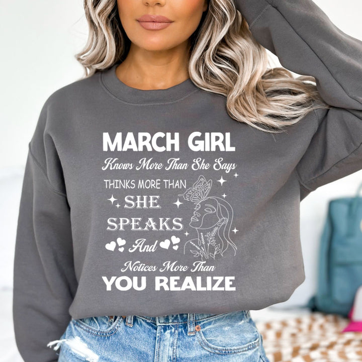 March Girl Notice More Than You Realize  - Cozy & Soft.