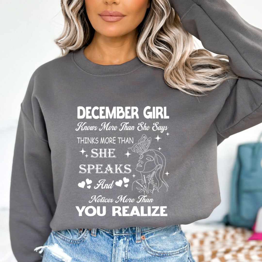 December Girl Notice More Than You Realize  - Cozy & Soft.