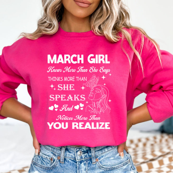 March Girl Notice More Than You Realize  - Cozy & Soft.