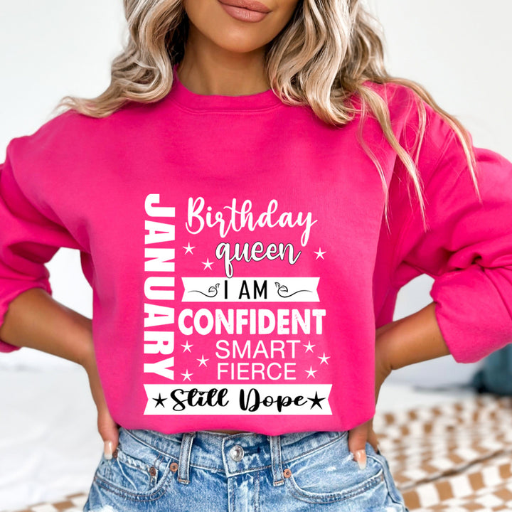 January Birthday Queen - Sweatshirt & Hoodie