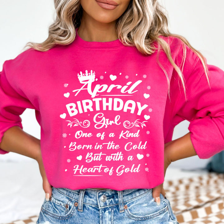 April Birthday Girl Born In The Cold - Sweatshirt & Hoodie