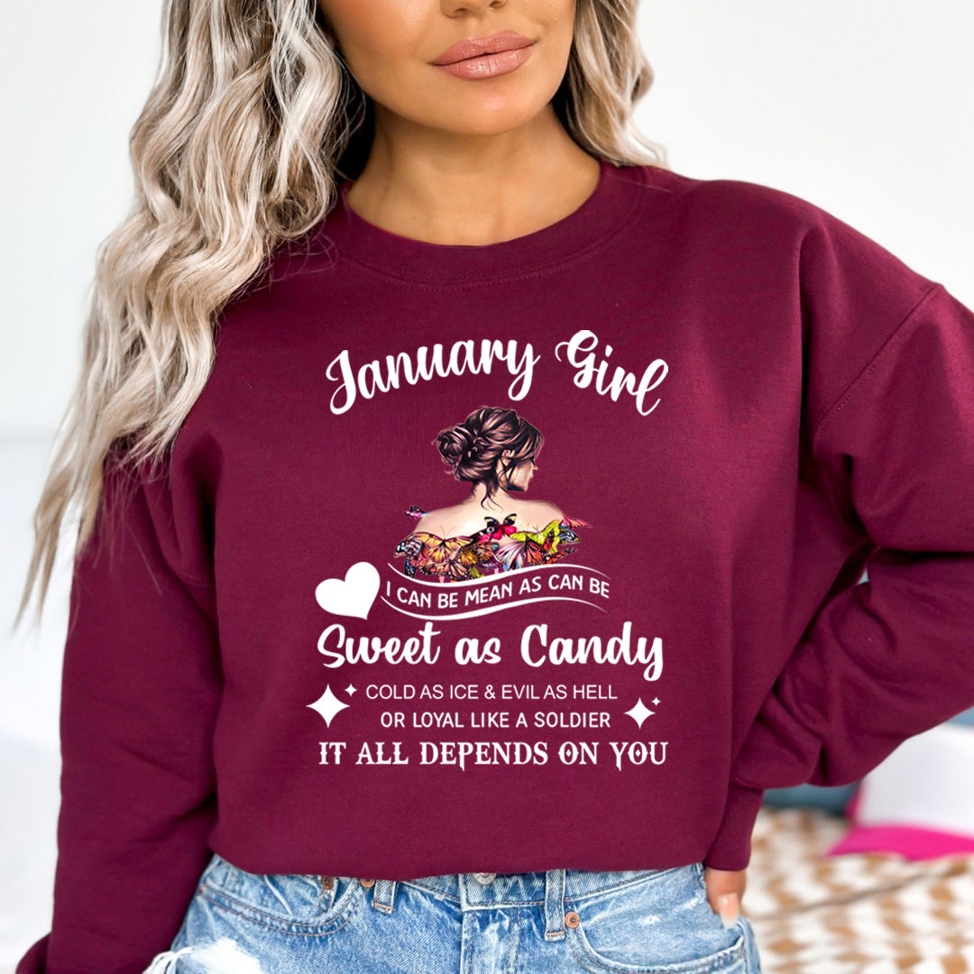 January Girl Sweet As Candy - Cozy & Soft.