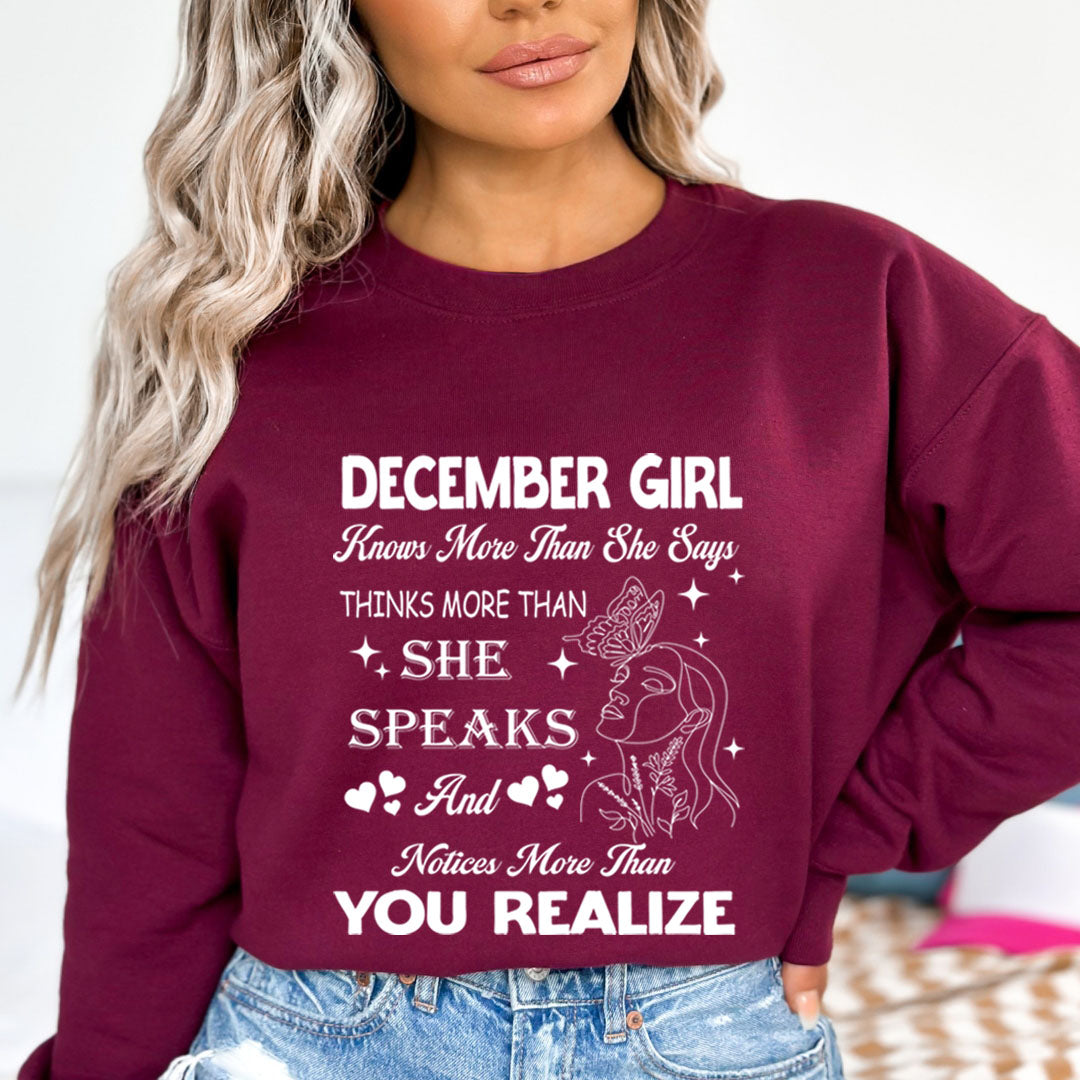 December Girl Notice More Than You Realize  - Cozy & Soft.