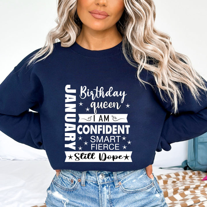 January Birthday Queen - Sweatshirt & Hoodie