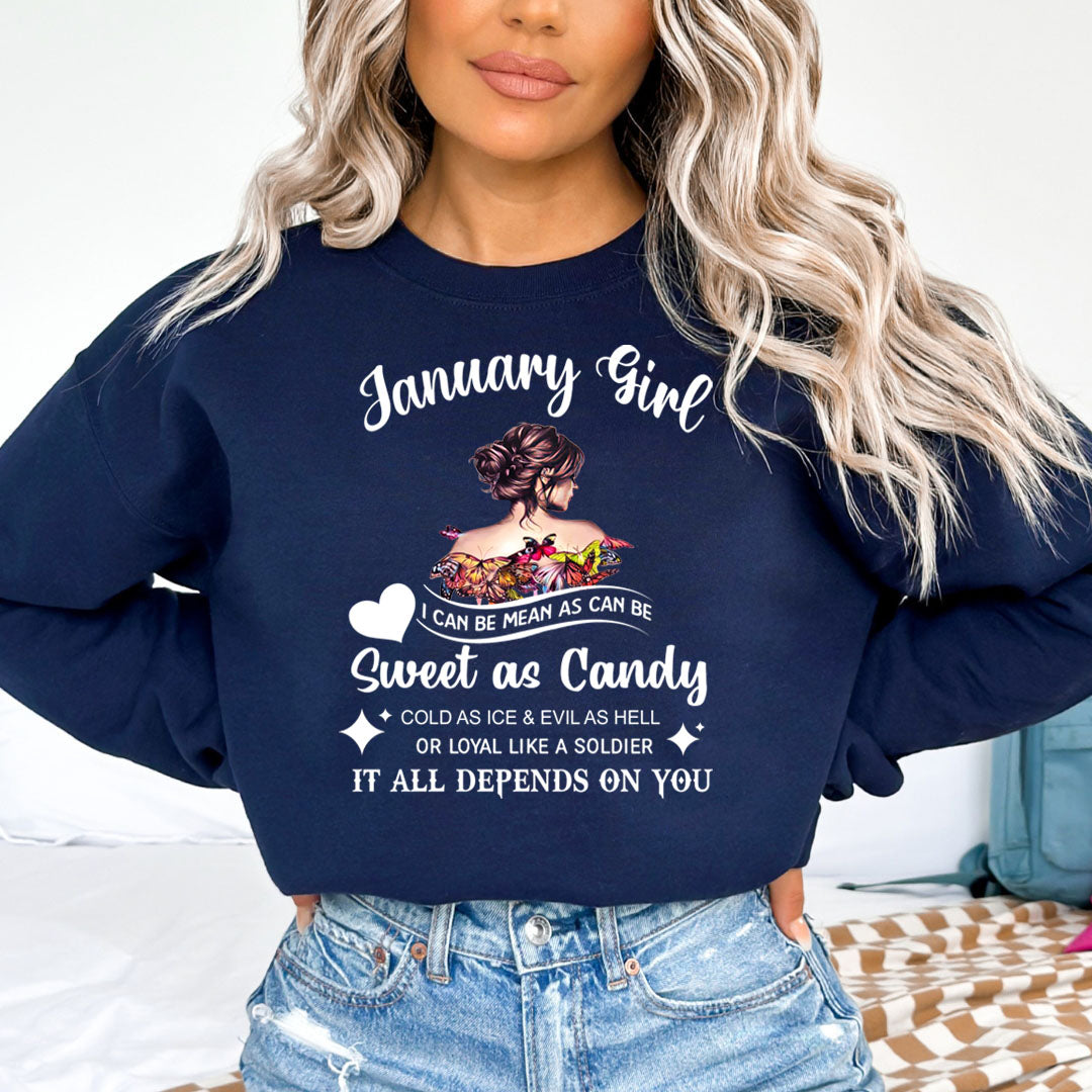 January Girl Sweet As Candy - Cozy & Soft.