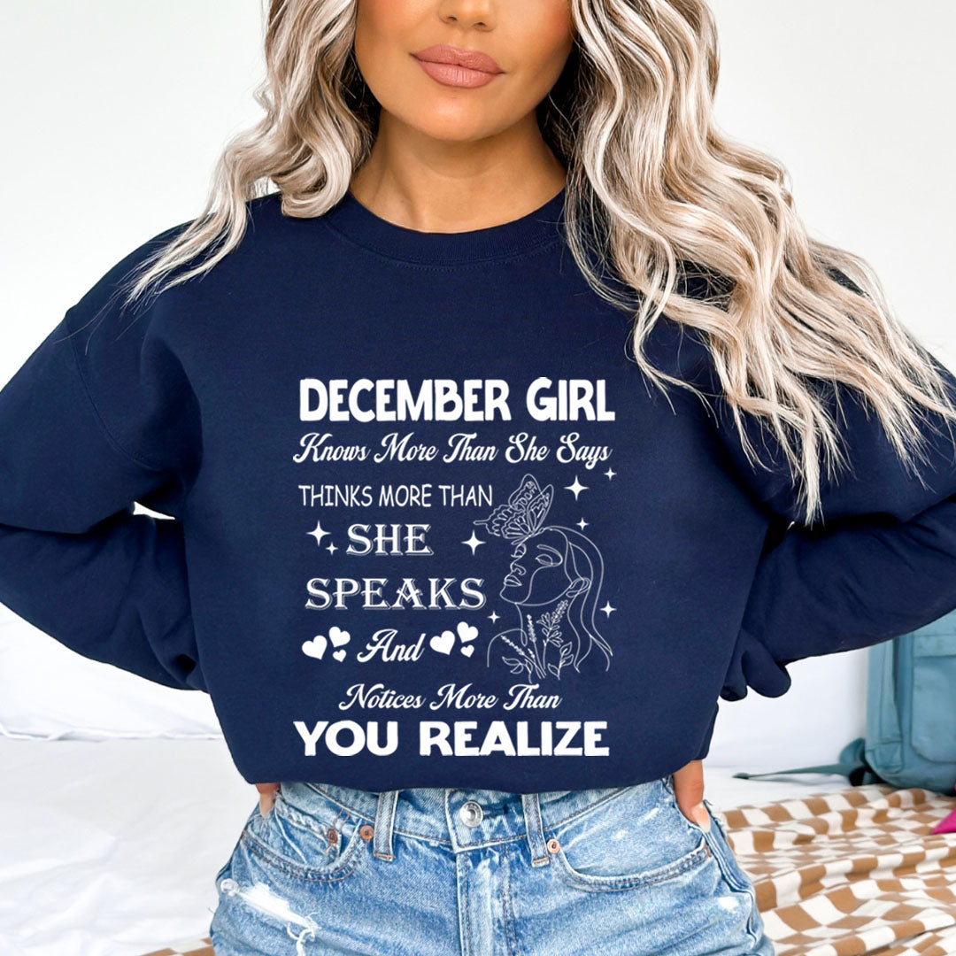 December Girl Notice More Than You Realize  - Cozy & Soft.