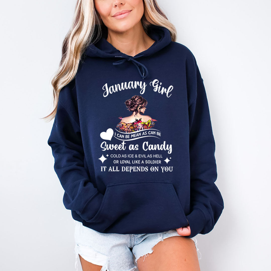 January Girl Sweet As Candy - Cozy & Soft.