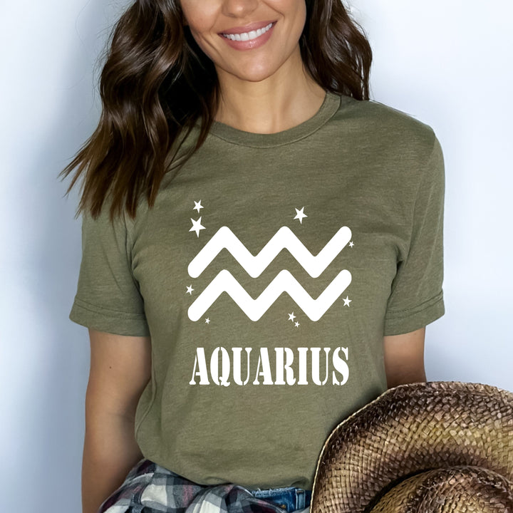 ''Aquarius " Astrological - Bella Canvas