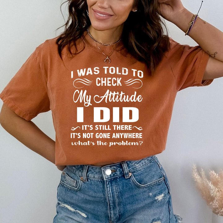 ''Check My Attitude'' Bella Canvas