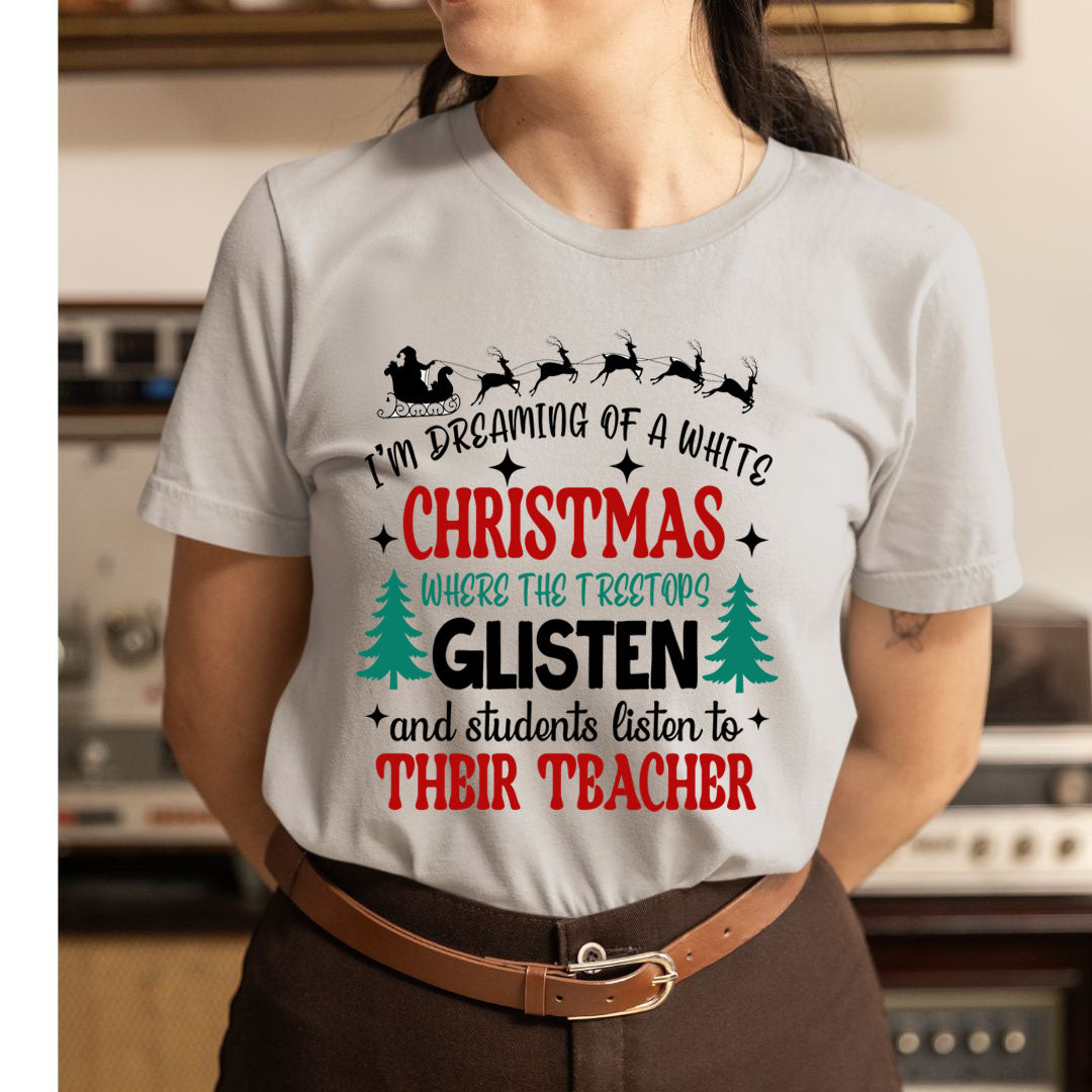 Christmas Where The Treetops Glisten - Unisex T-Shirt