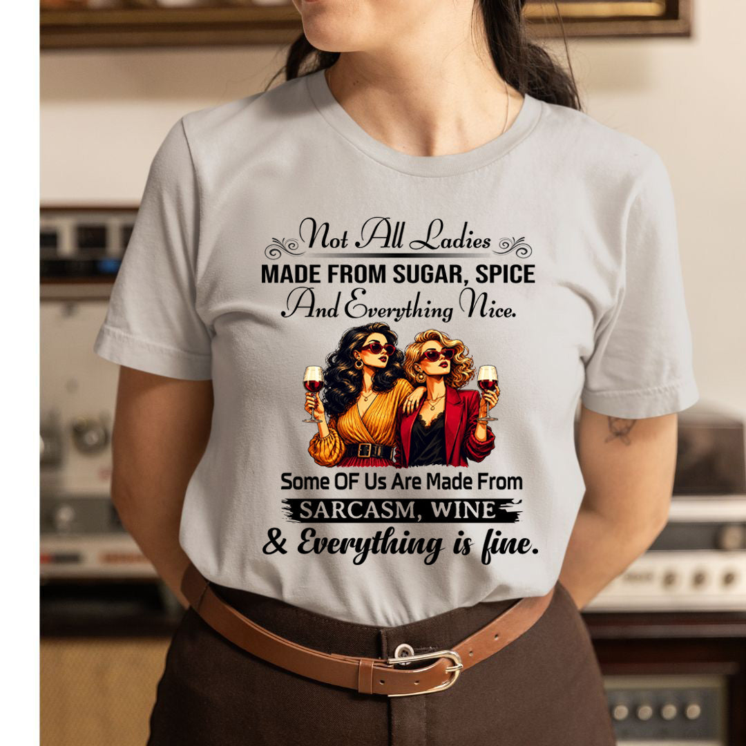 Sarcasm, Wine - Unisex T-Shirt