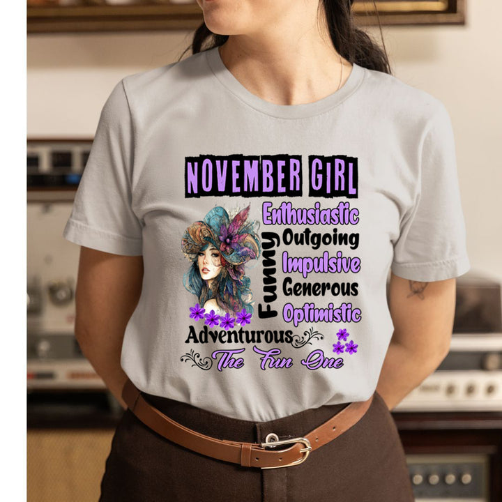 November Girl The Fun One  - Unisex T-Shirt