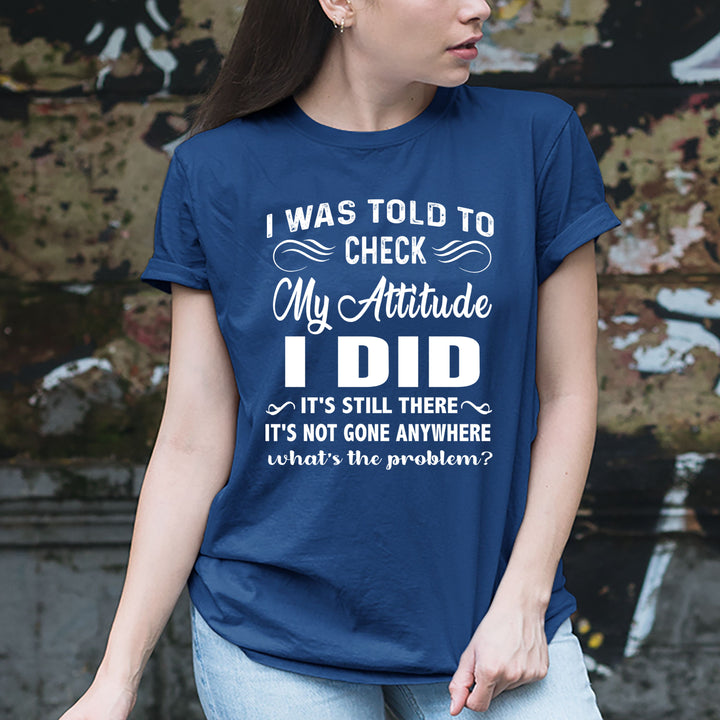 "CHECK MY ATTITUDE I DID"