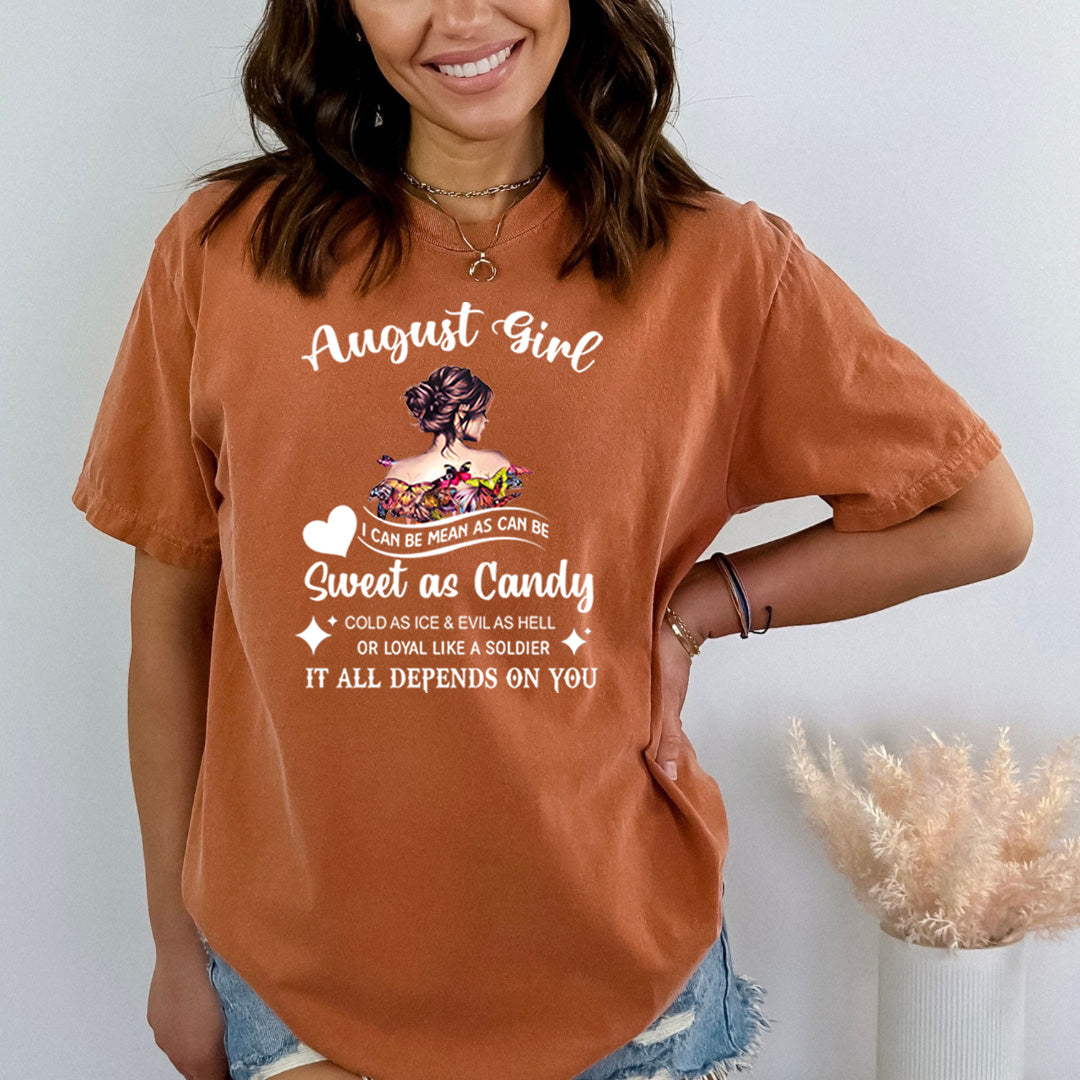 August Girl Sweet As Candy - Bella Canvas