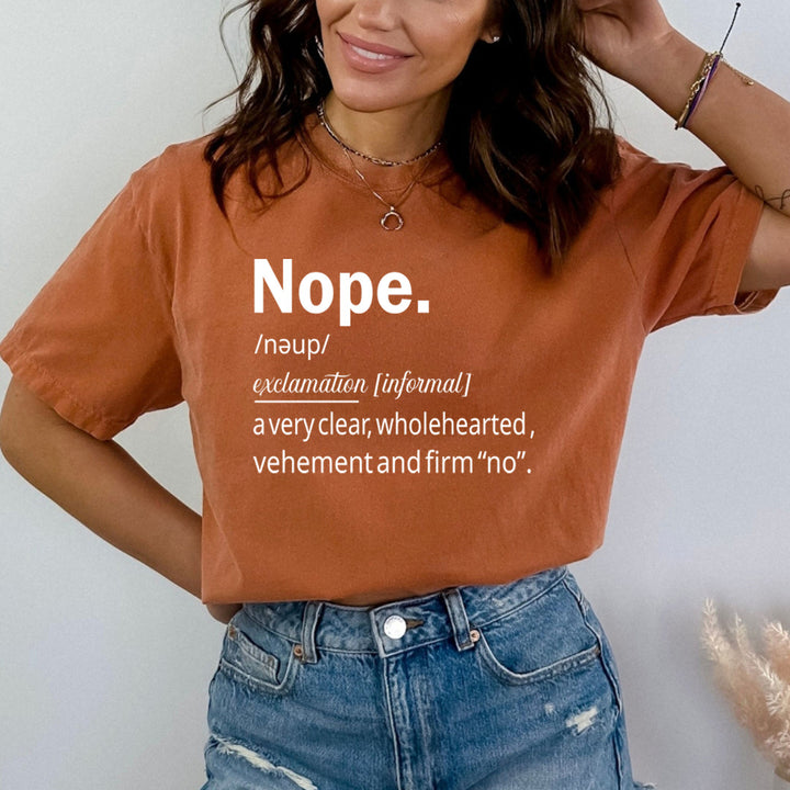 Nope A Very Clear Wholehearted - Bella Canvas