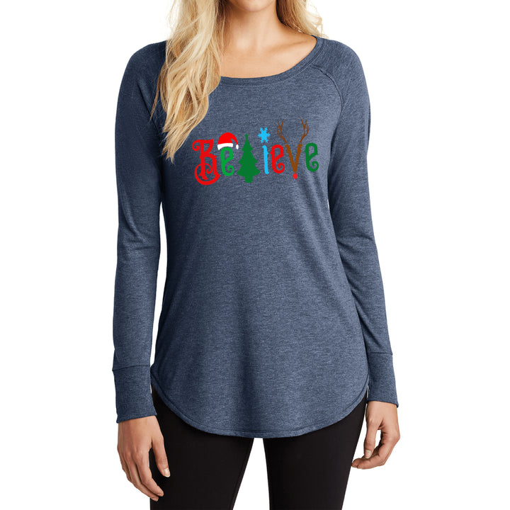 "BELIEVE"- Stylish Long-Sleeve Tee