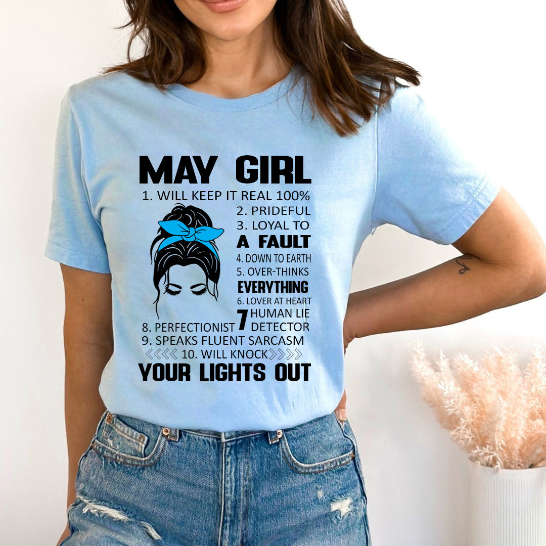 May Girl (Speaks Fluent Sarcasm) - Bella Canvas