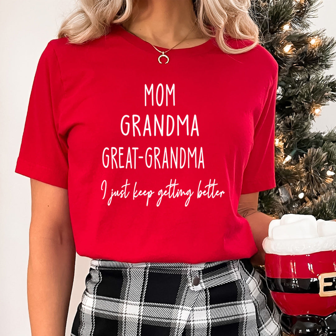 Mom Grandma Great - Grandma - T-Shirt