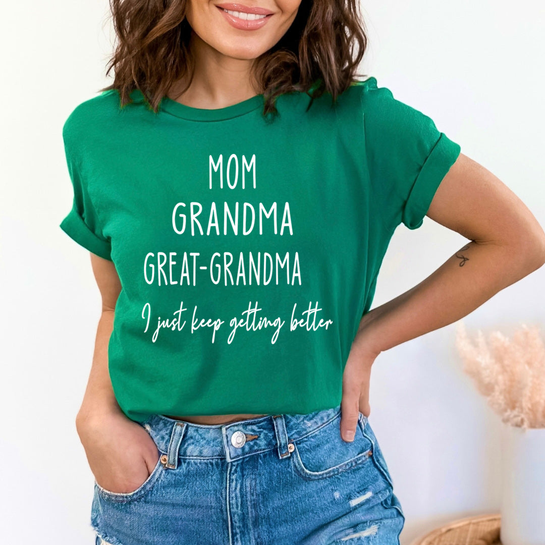 Mom Grandma Great - Grandma - T-Shirt