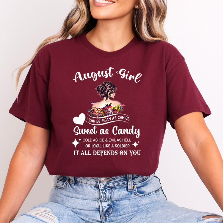 August Girl Sweet As Candy - Bella Canvas