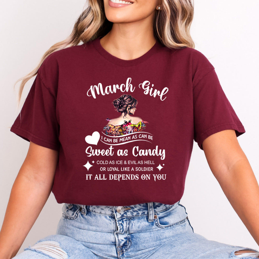 March Girl Sweet As Candy - Bella Canvas