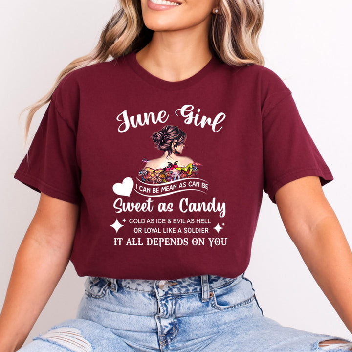 June Girl Sweet As Candy - Bella Canvas