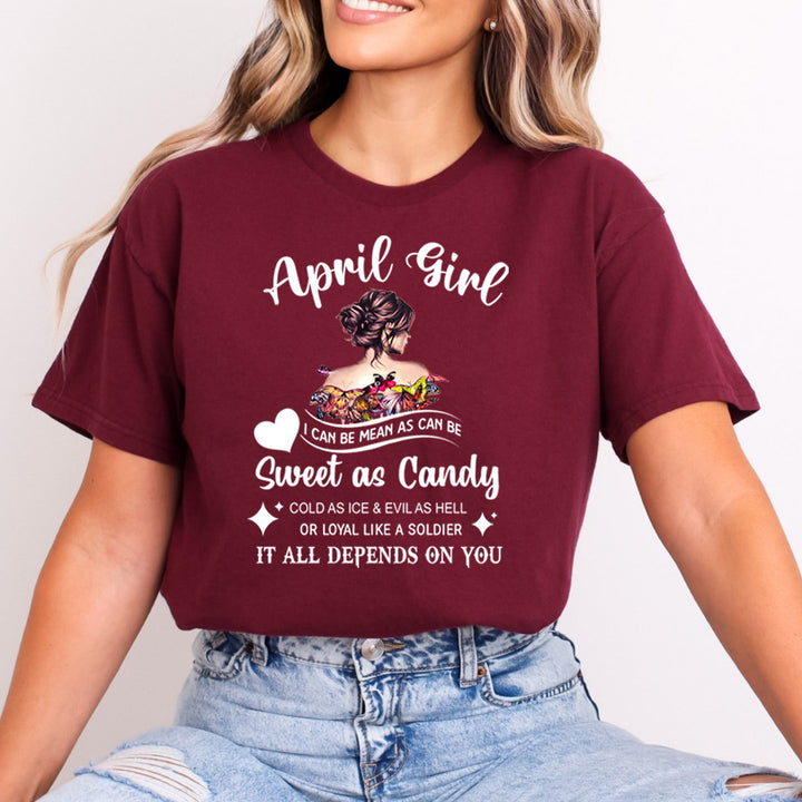 April Girl Sweet As Candy - Bella Canvas