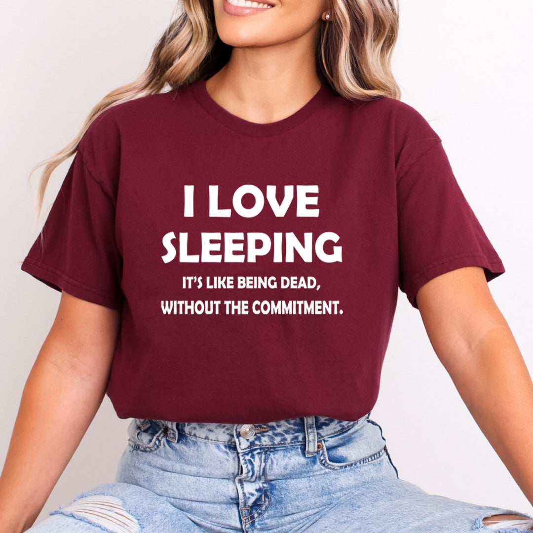 I Love Sleeping - Bella Canvas