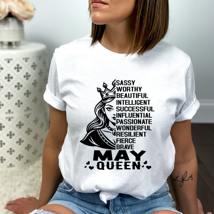 May Queen Worthy And Beautiful - Bella Canvas