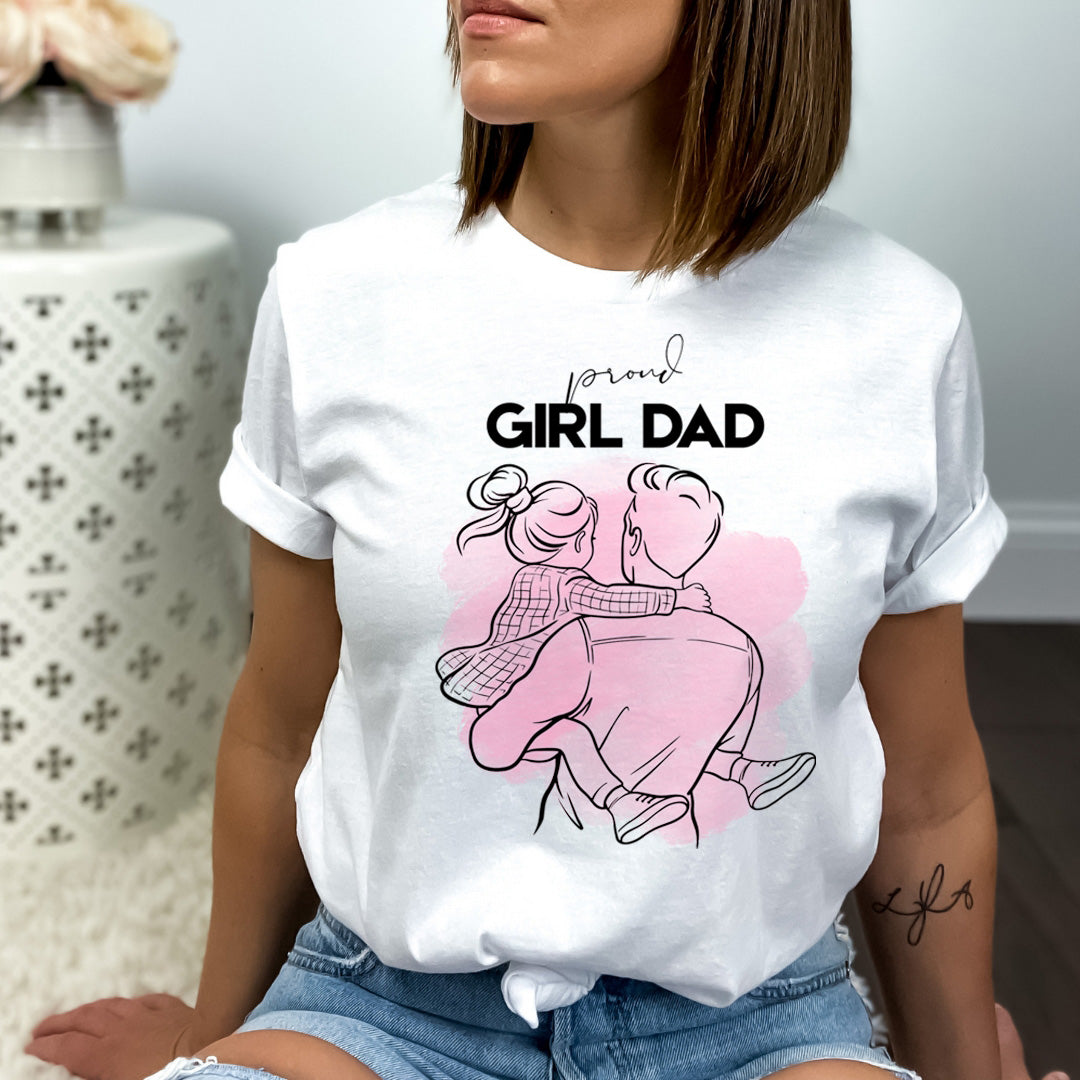 Proud Girl Dad - Bella canvas
