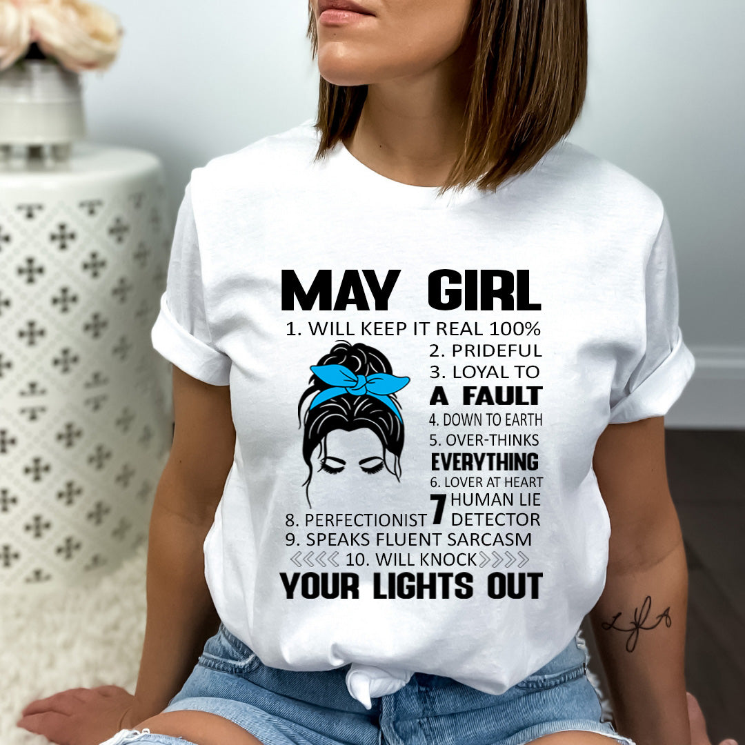 May Girl (Speaks Fluent Sarcasm) - Bella Canvas