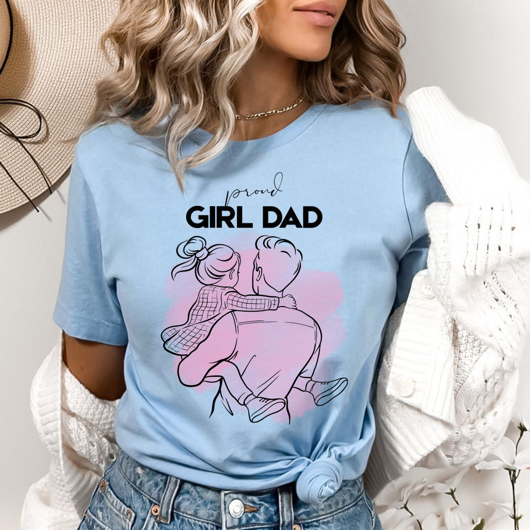 Proud Girl Dad - Bella canvas