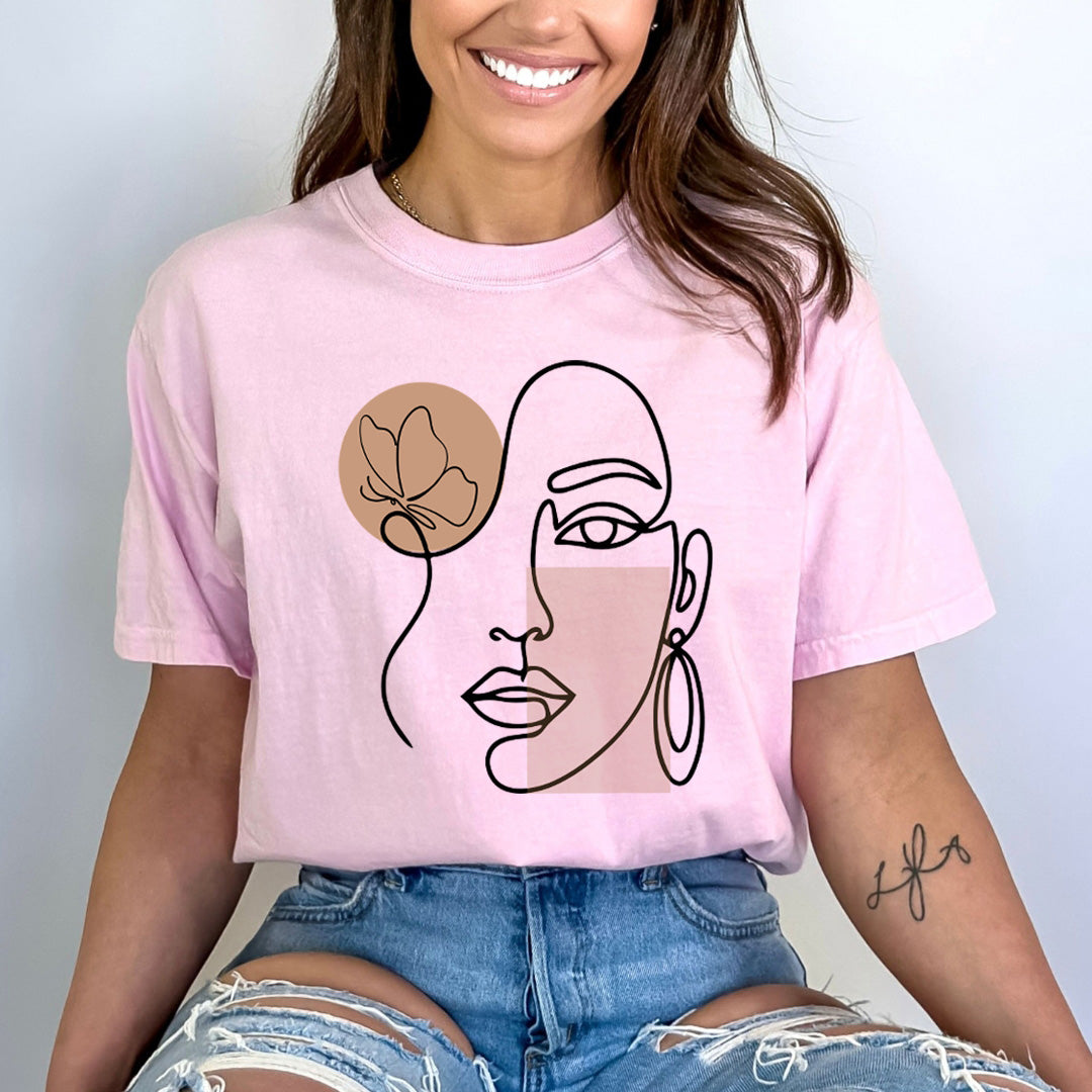 Face Line Woman - Bella canvas