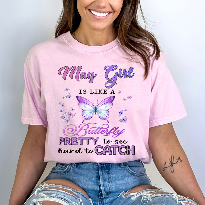 May Girl Is Like A Butterfly - Bella Canvas
