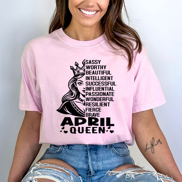 April Queen Worthy And Beautiful - Bella Canvas