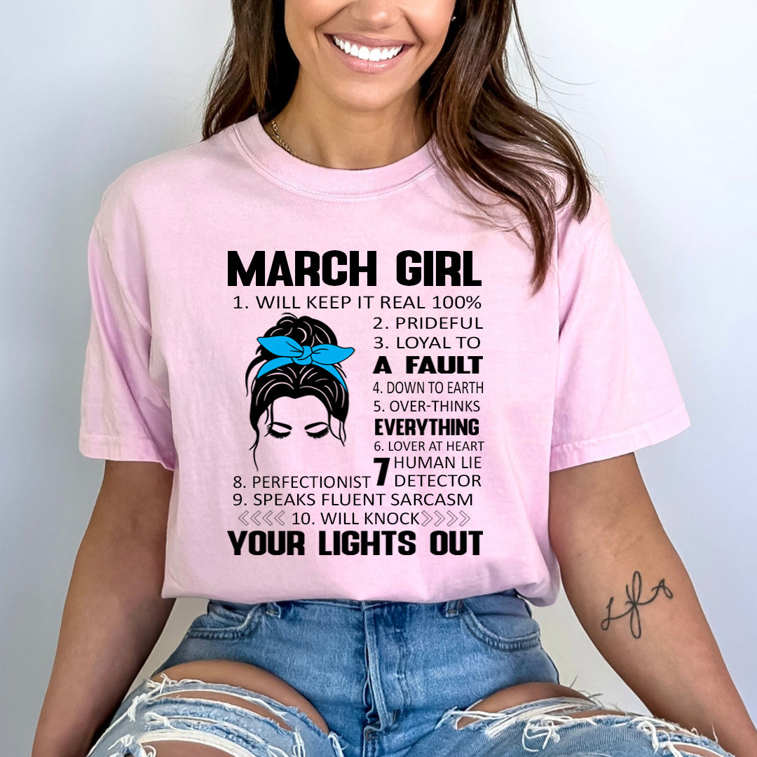March Girl (Speaks Fluent Sarcasm) - Bella Canvas