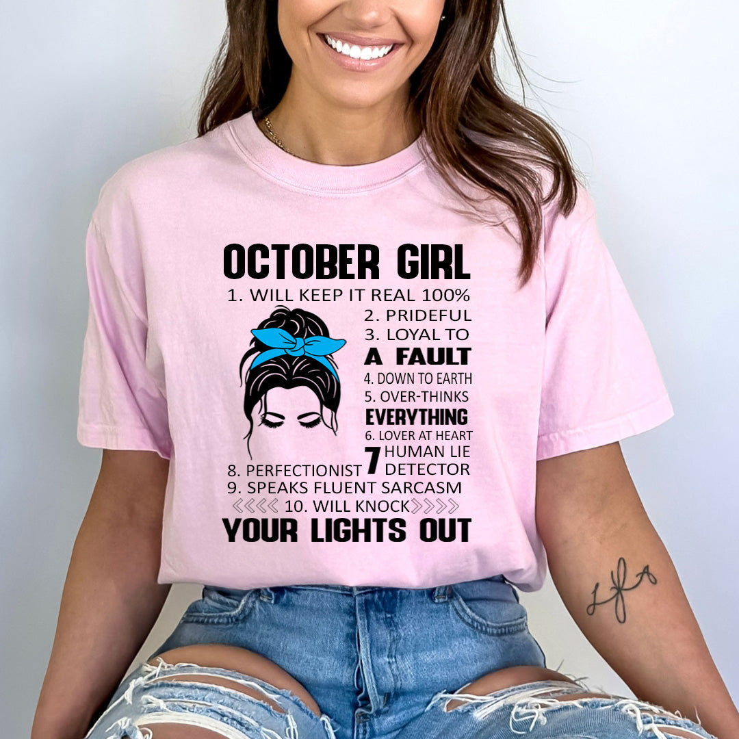 October Girl (Speaks Fluent Sarcasm) - Bella Canvas