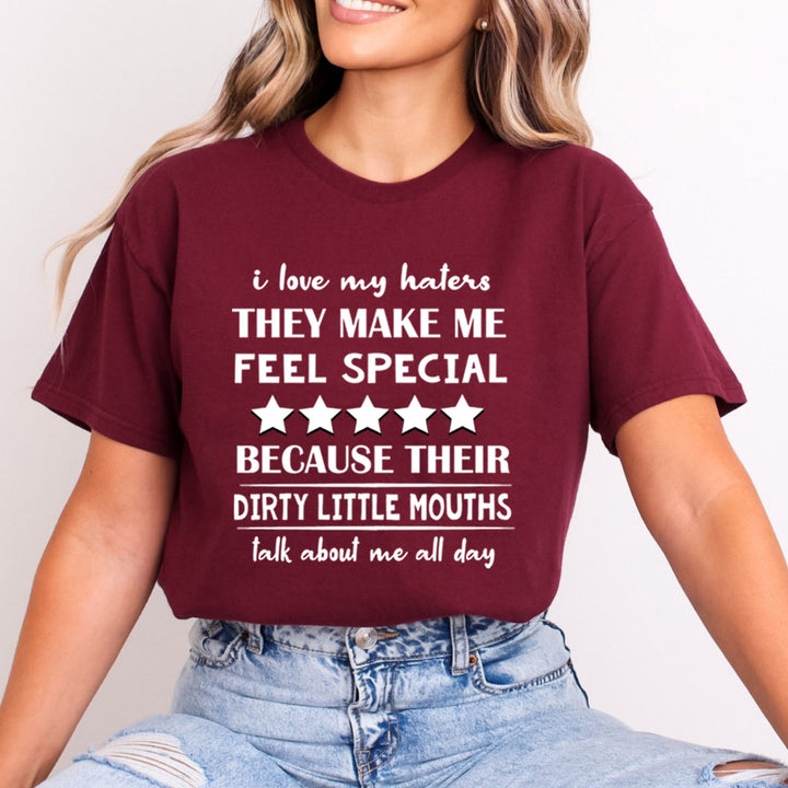 I Love My Haters - Bella Canvas