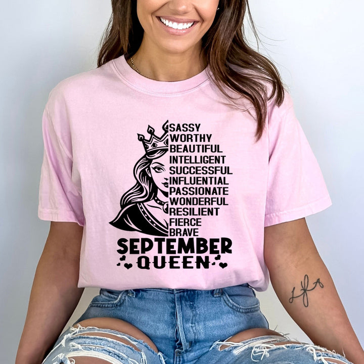 September Queen Worthy And Beautiful - Bella Canvas