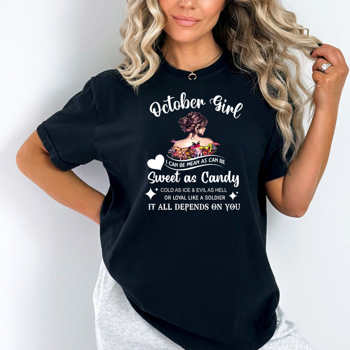 October Girl Sweet As Candy - Bella Canvas